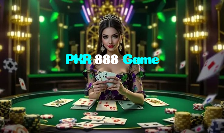 PKR 888 Game casino presented on mobile device in Pakistan with slots and live games